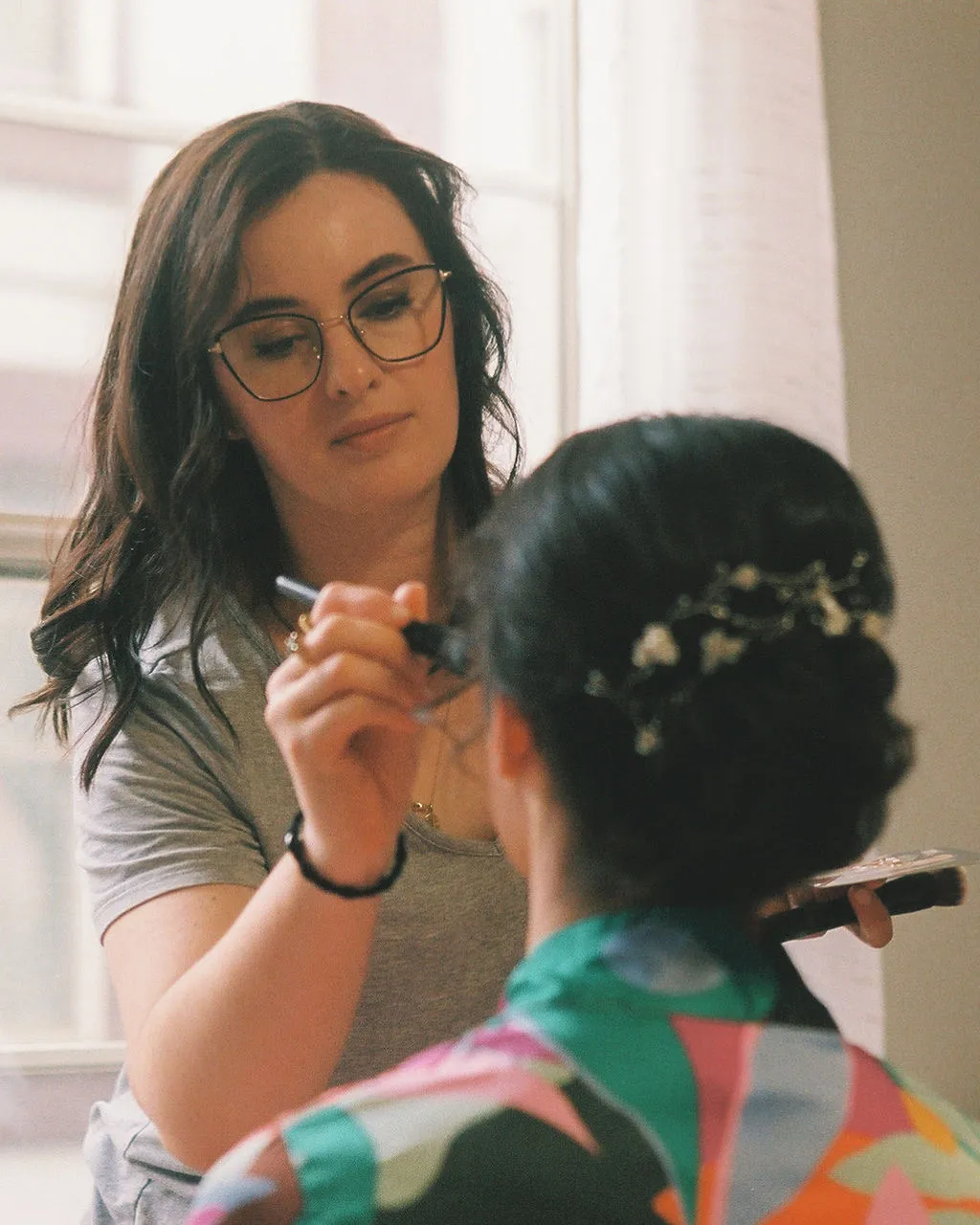 Maura De la Cruz at work — 1